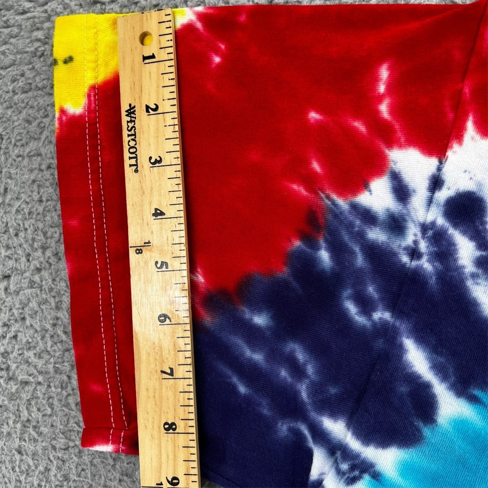 FREEZE Brand Tie Dye T-Shirt Adult Large Multi-Color Spiral Swirl Boho Grunge - Picture 9 of 13